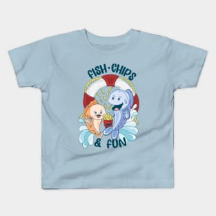 Fish, Chips and Fun Kids T-Shirt